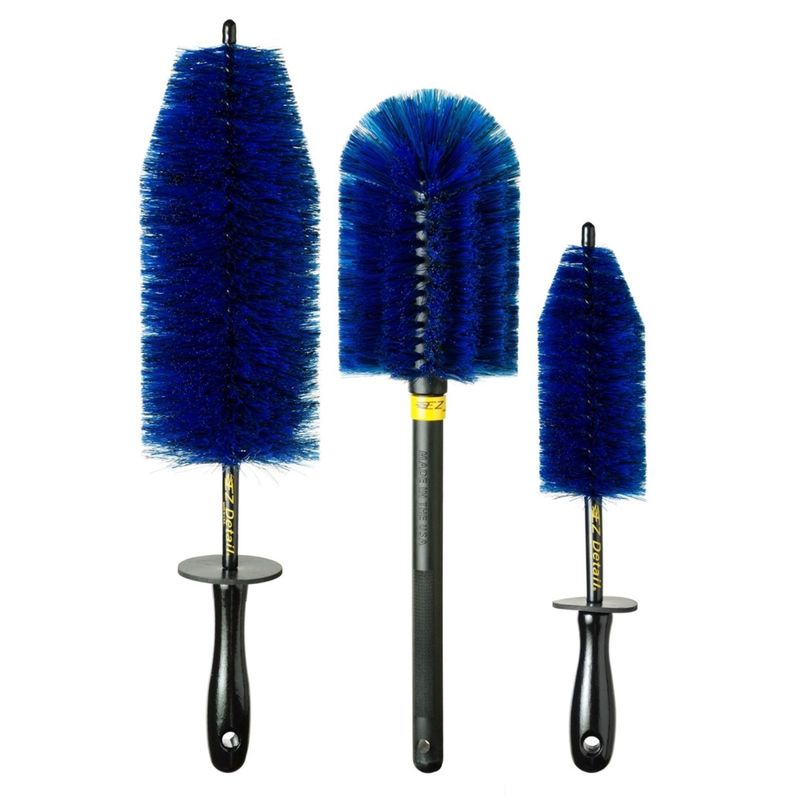 EZ Detail Go Wheel Brush — Nylon Nylex bristle close-up
