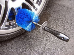 EZ Detail Wheel Brush Large — in use