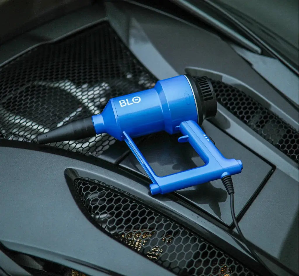 BLO AIR-S Handheld Car Dryer in use